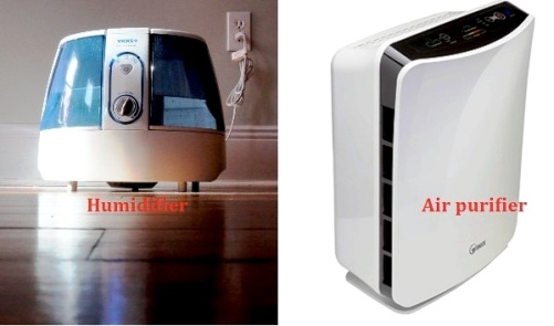 Similarities between humidifier vs air purifier