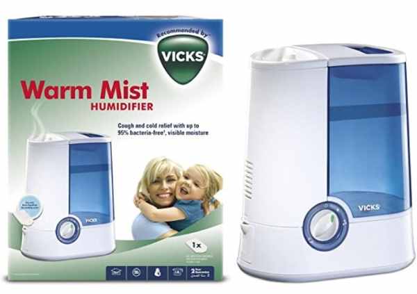Warm mist humidifier for allergies