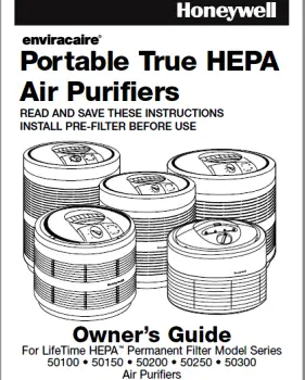 Image of honeywell air purifier user guide