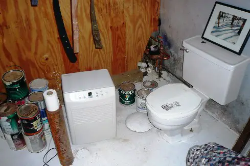 Image of dehumidifier on floor or up high