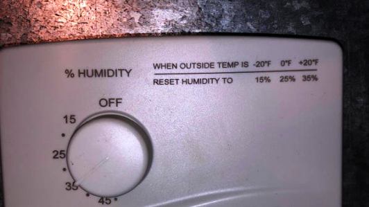 Image of humidity control settings